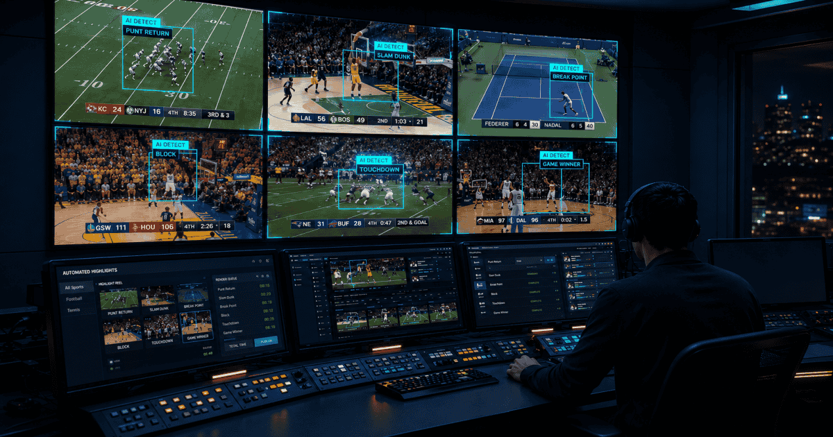 How Broadcasters Are Using AI to Turn Live Games Into Instant Highlights