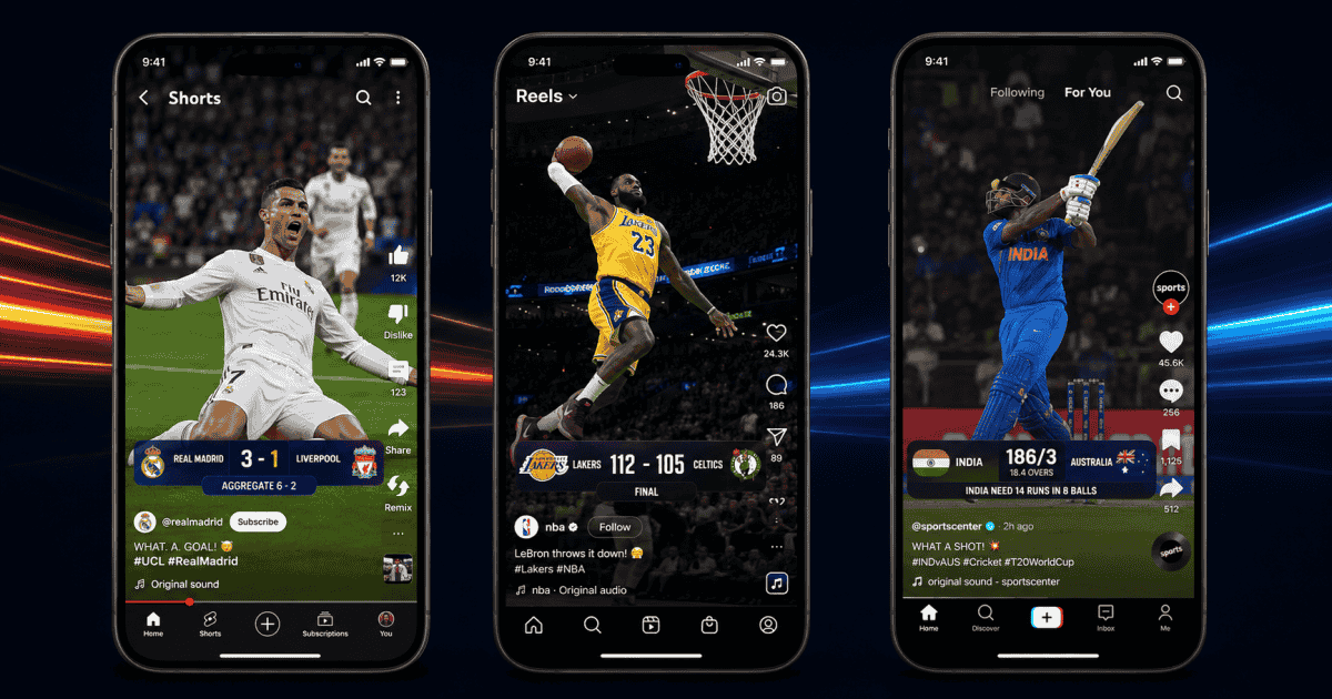 How to Optimize Sports Highlights for YouTube Shorts, Reels and TikTok