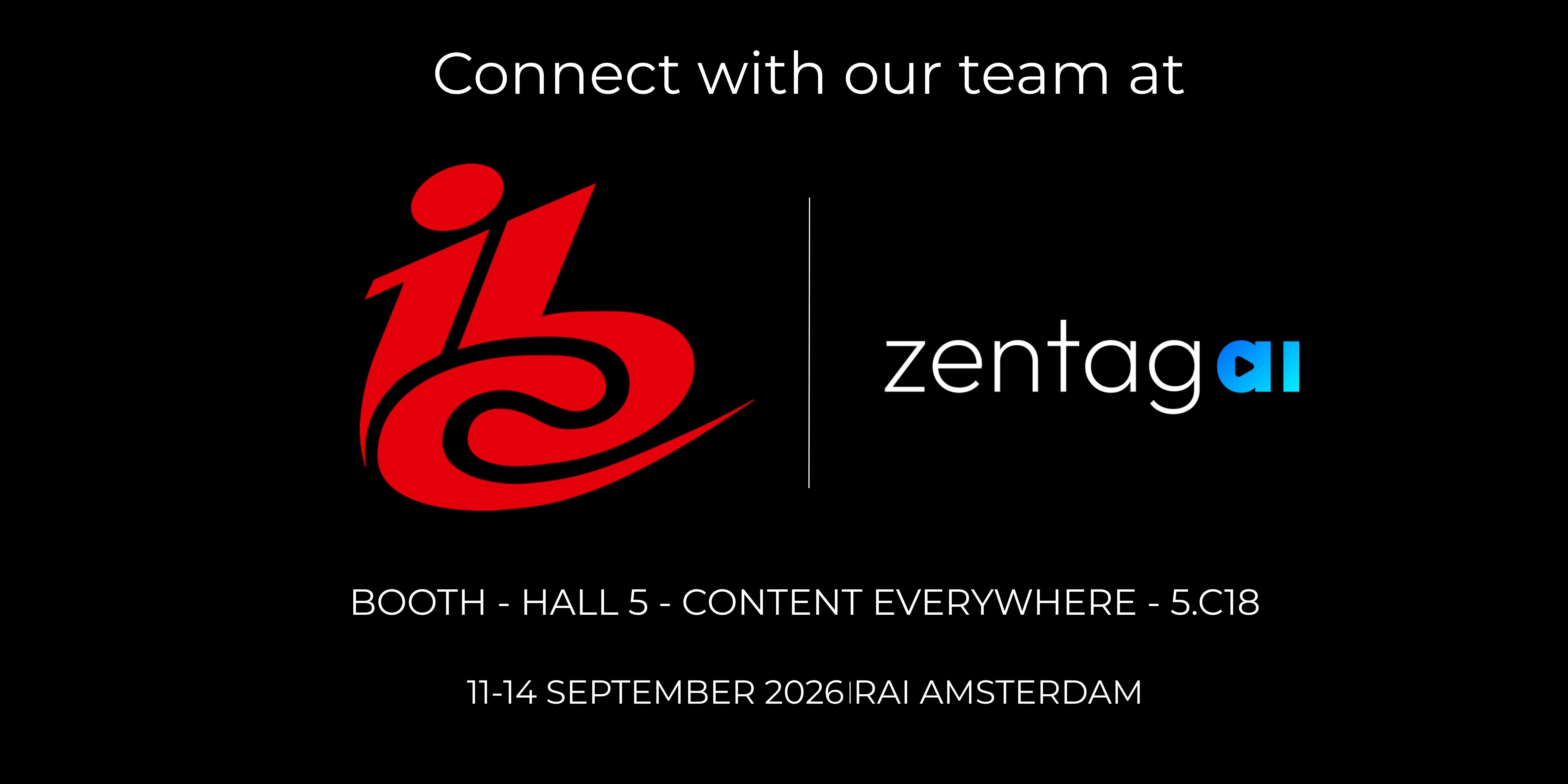 AI Sports Highlights. On Autopilot. Meet Zentag at IBC2026